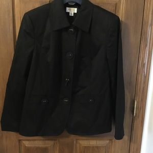 Talbots Black Jacket 12W